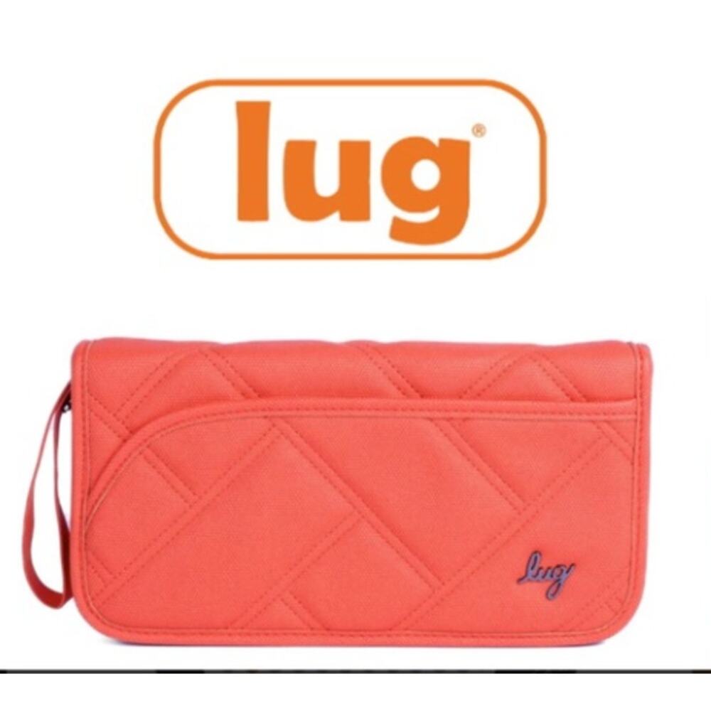 Lug Tango Matte Lux Travel RFID Wallet Papaya Passport Wallet